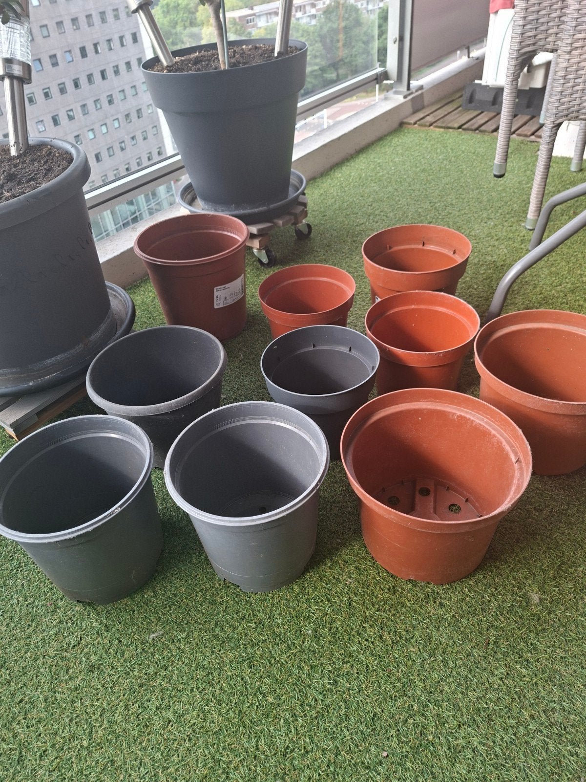 Grote kweekpotten, Tuin en Terras, Ophalen, Kunststof, Rond, Minder dan 40 cm