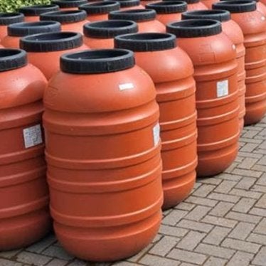 Regenton 220L, Tuin en Terras, 150 liter of meer, Ophalen, Zo goed als nieuw, Kunststof