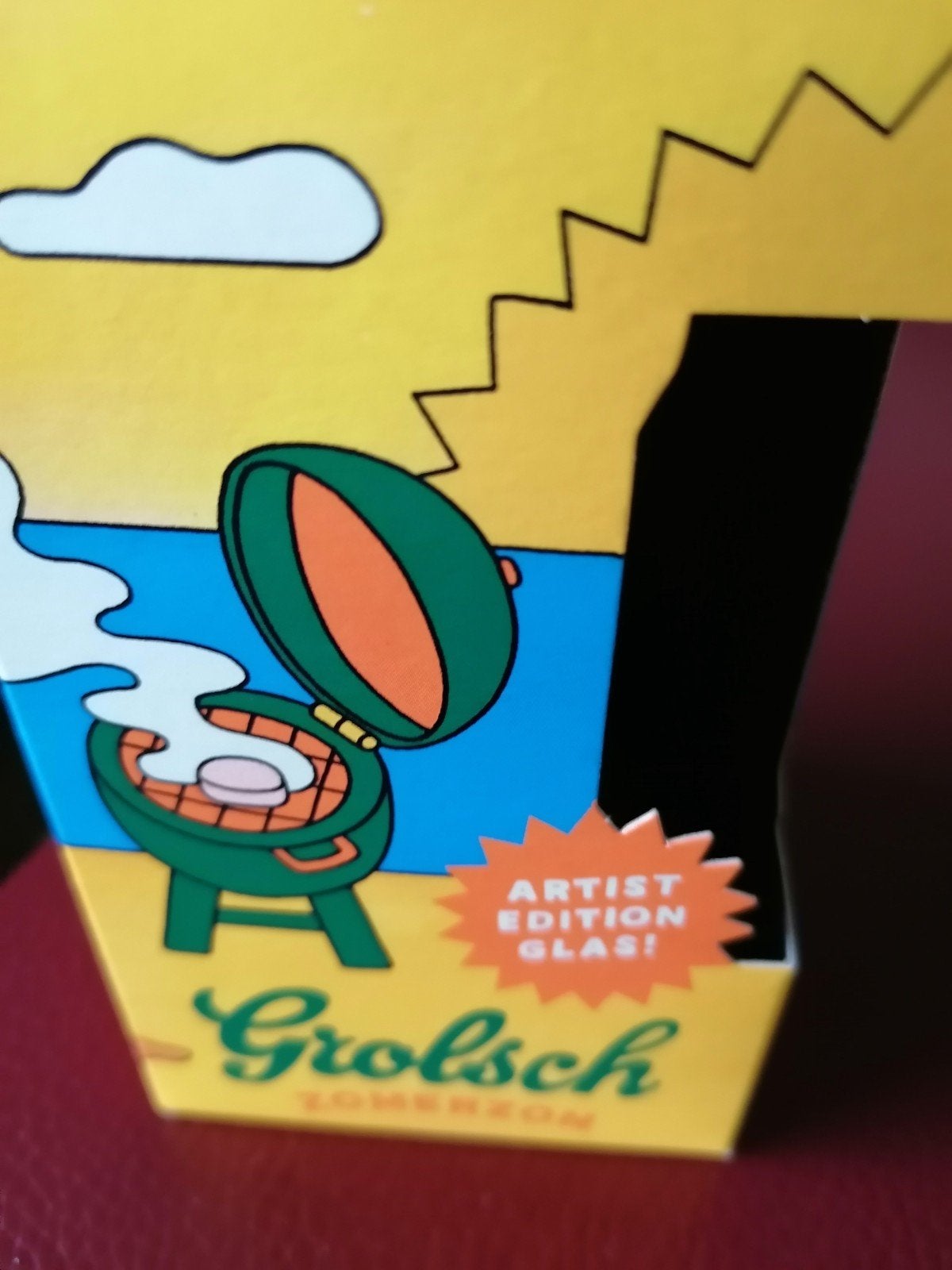 GROLSCH BIER GLAS EDITION GEMAAKT DOOR TIMER (GLOEDNIEUW)., Ophalen of Verzenden, Nieuw, Glas of Glazen, Grolsch