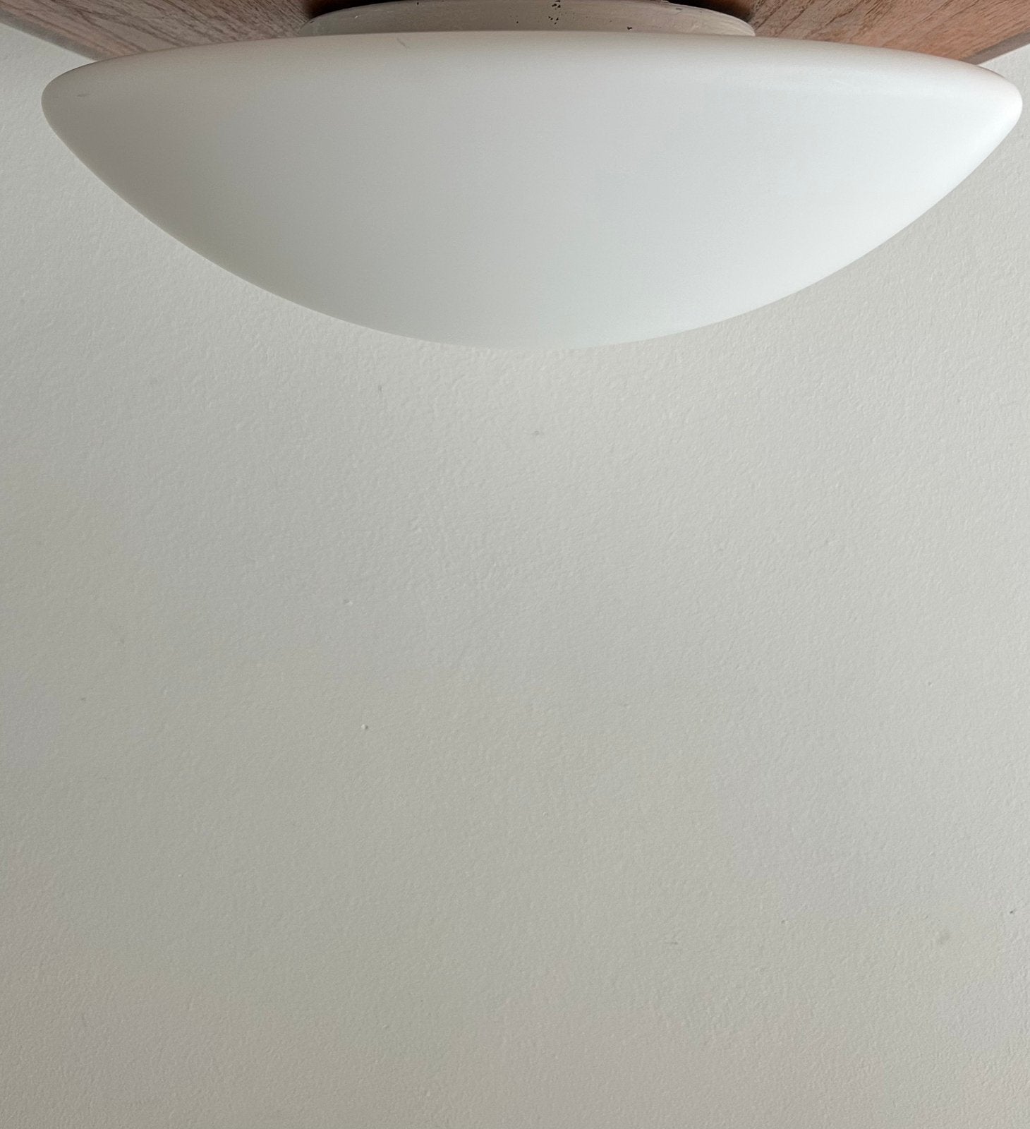 Masterlight halfronde plafondlamp | Wit opaalglas  | Ø40cm, Ophalen of Verzenden, Zo goed als nieuw