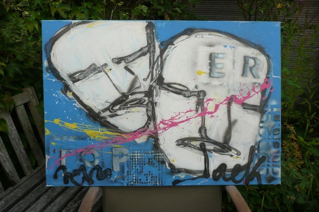 origineel schilderij Jack Liemburg uit 2012, Antiek en Kunst, Ophalen