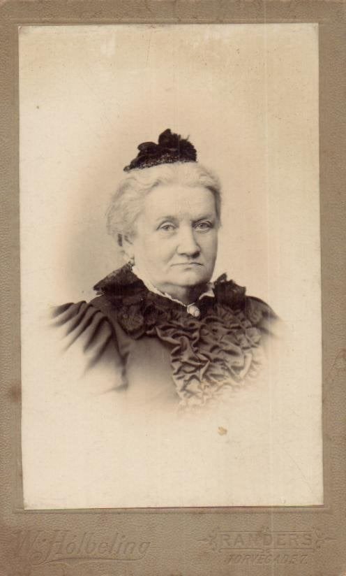 CDV - Oude dame  - W.Holbeling - Randers, Gebruikt, Verzenden, Foto, Buitenland