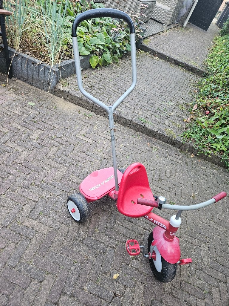 RadioFlyer Driewieler (om te duwen), Ophalen, Gebruikt, Radio Flyer, Duwstang