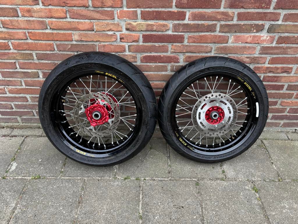 Excel Supermoto wielen honda crf, Motoren, Onderdelen | Overige, Gebruikt, Ophalen
