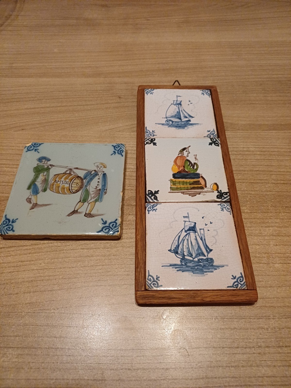 Delfts Blauw Tegeltableau en losse tegel, Ophalen of Verzenden