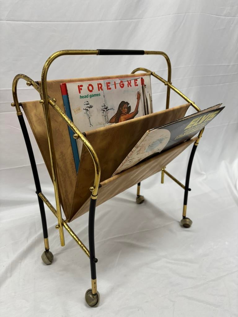 Vintage lectuurbak messing jaren '50 design by Cesare Lacca, Ophalen of Verzenden, Gebruikt