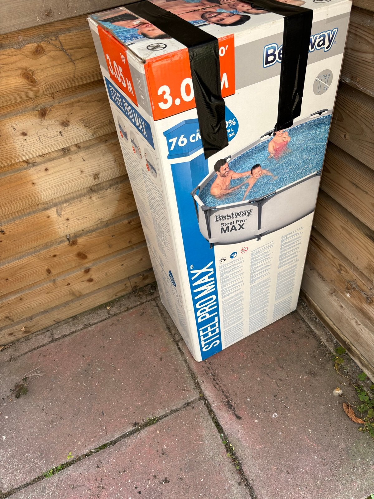 Bestway Steel Pro Max Opzetzwembad 3.05m, Tuin en Terras, Ophalen, Minder dan 80 cm, Rond, 300 cm of meer