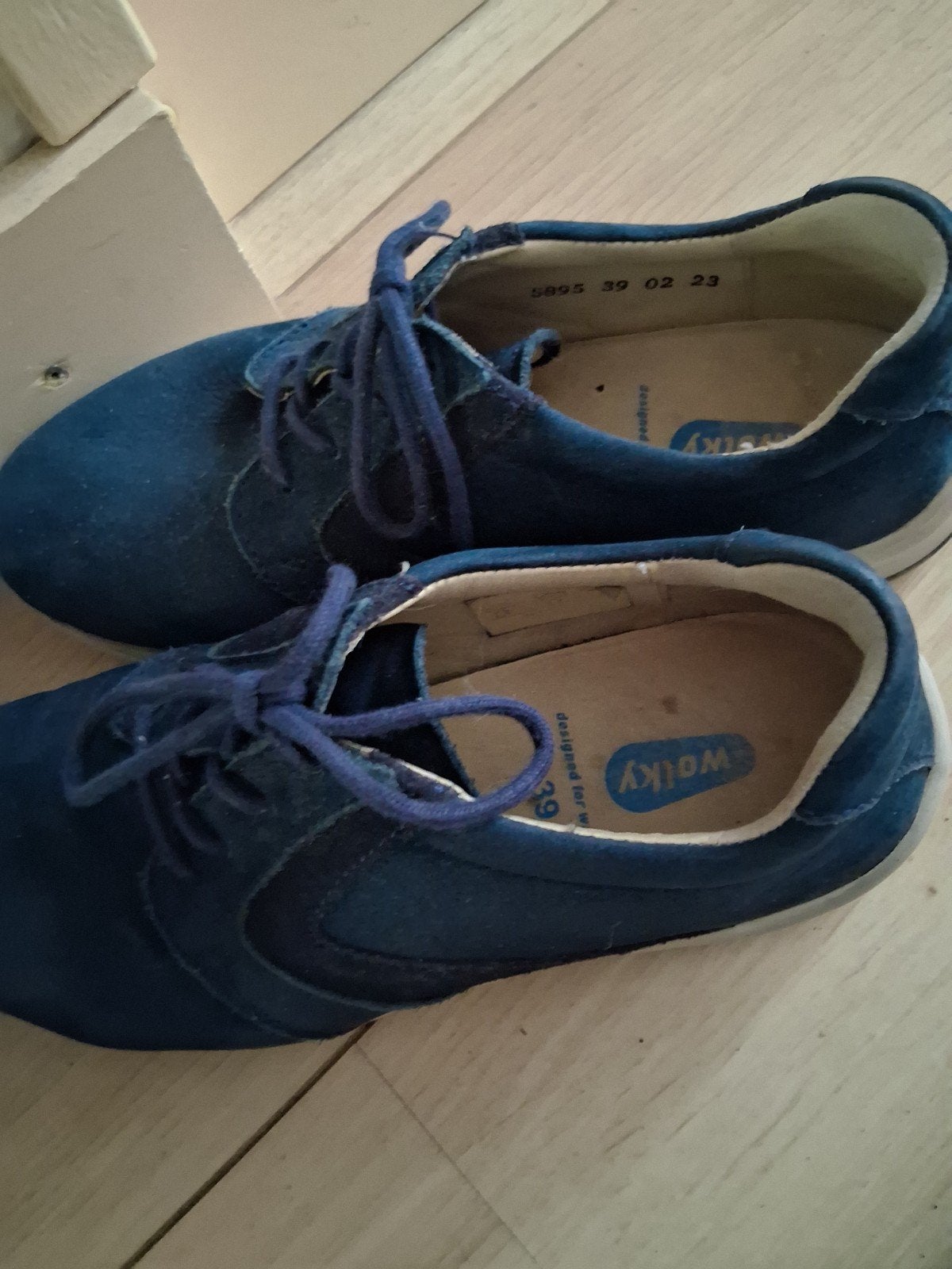Wolky suède veterschoenen - Maat 39, Wolky, Blauw, Overige typen, Ophalen of Verzenden