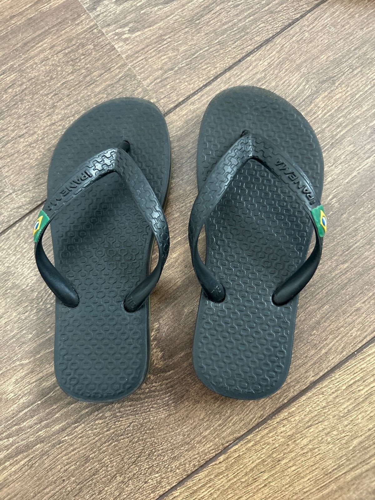 Zwarte ipanema teen slippers maat 27, Gebruikt, Jongen of Meisje, Overige typen, Ophalen of Verzenden