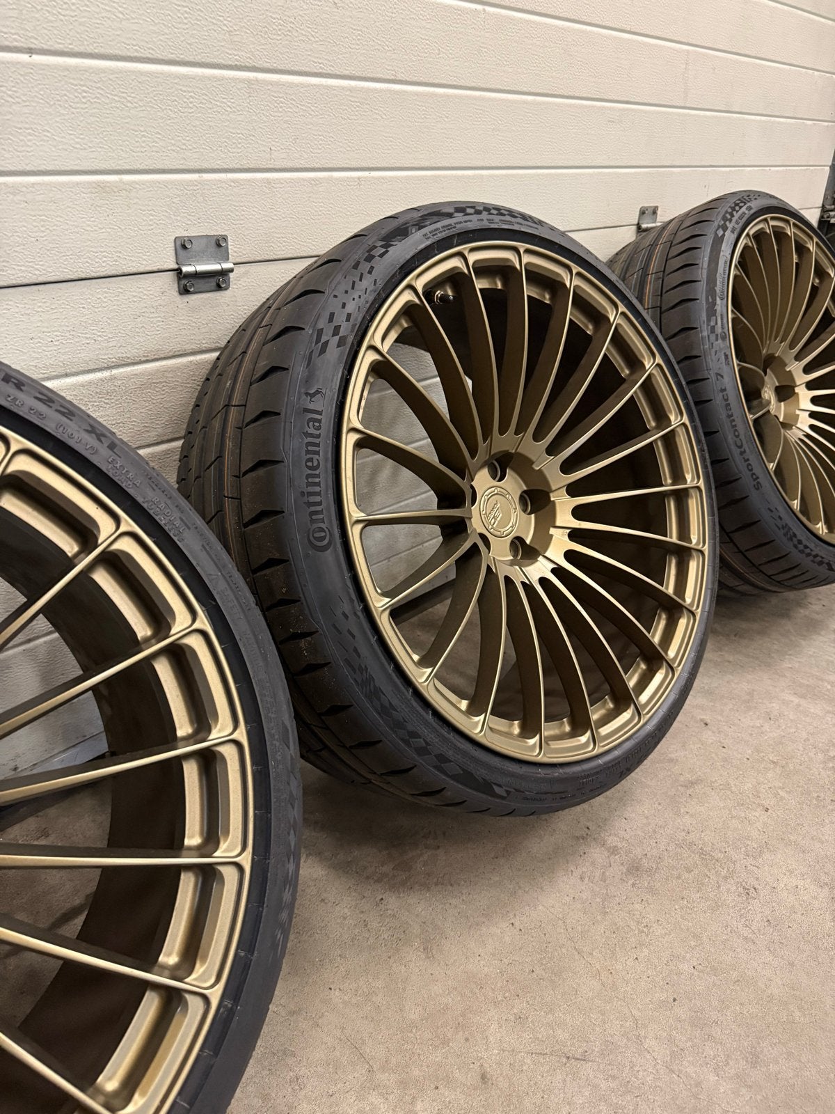 Rs6/Rs7 concave Bc forged velgen met Continental Sport 7 ban, Auto-onderdelen, Banden en Velgen, Ophalen, Gebruikt, 285 mm, Banden en Velgen
