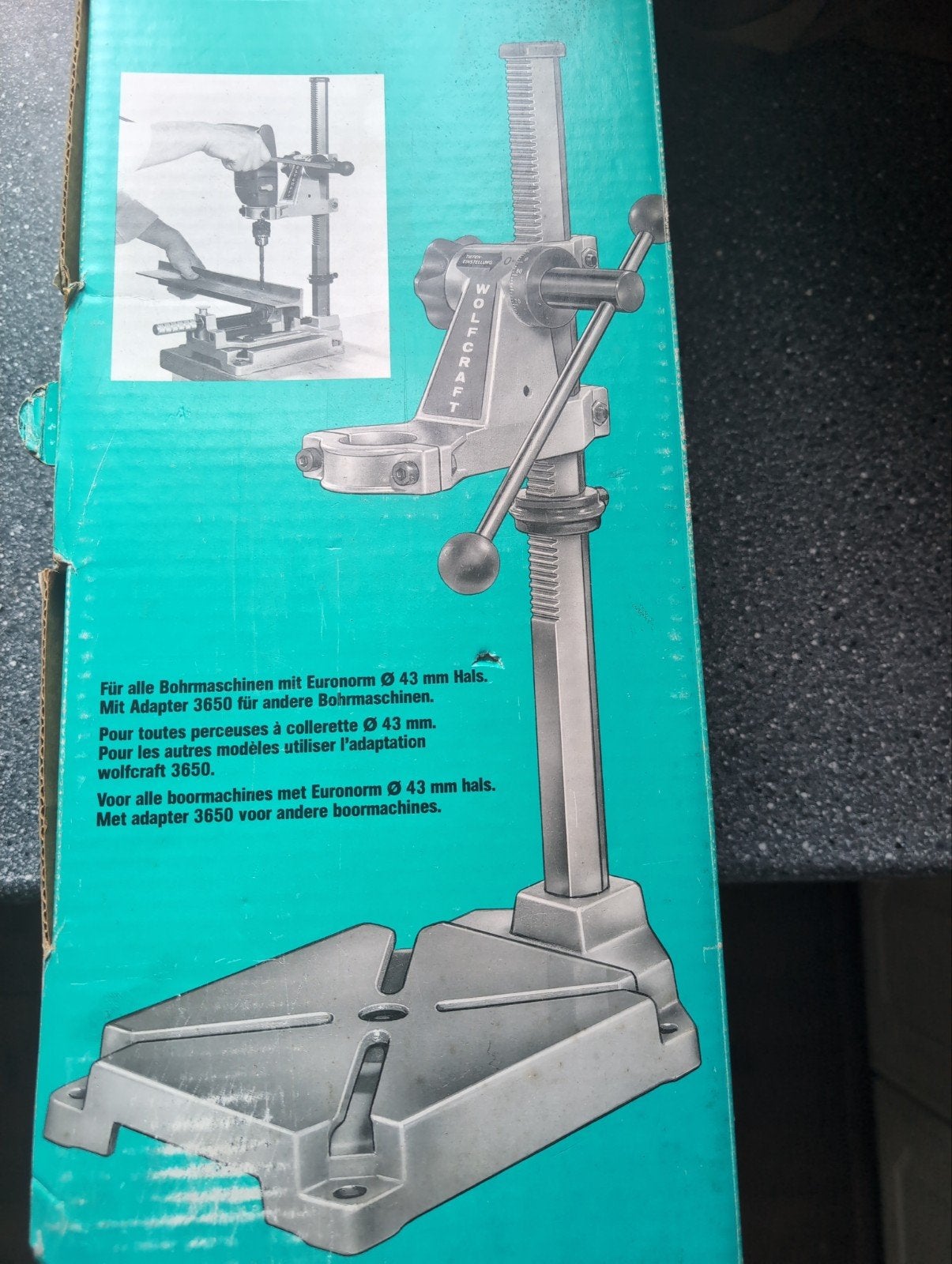 Woltcraft 4000 super boorstandaard, Ophalen, Zo goed als nieuw