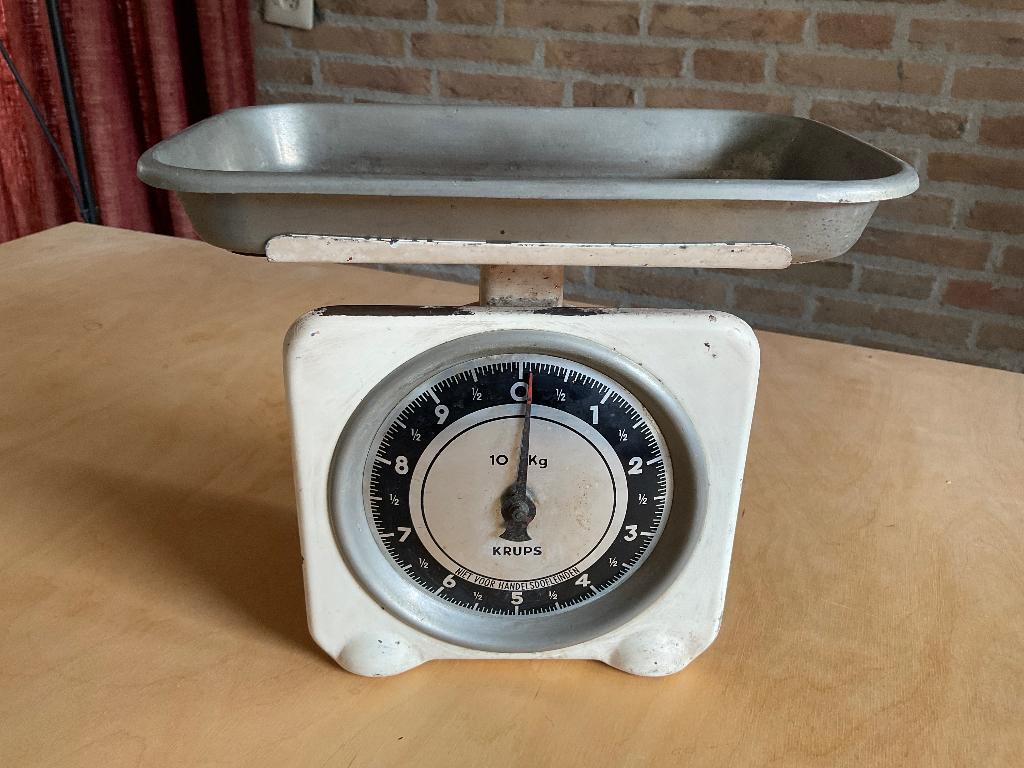 Krups keukenweegschaal vintage, Antiek en Kunst, Ophalen of Verzenden