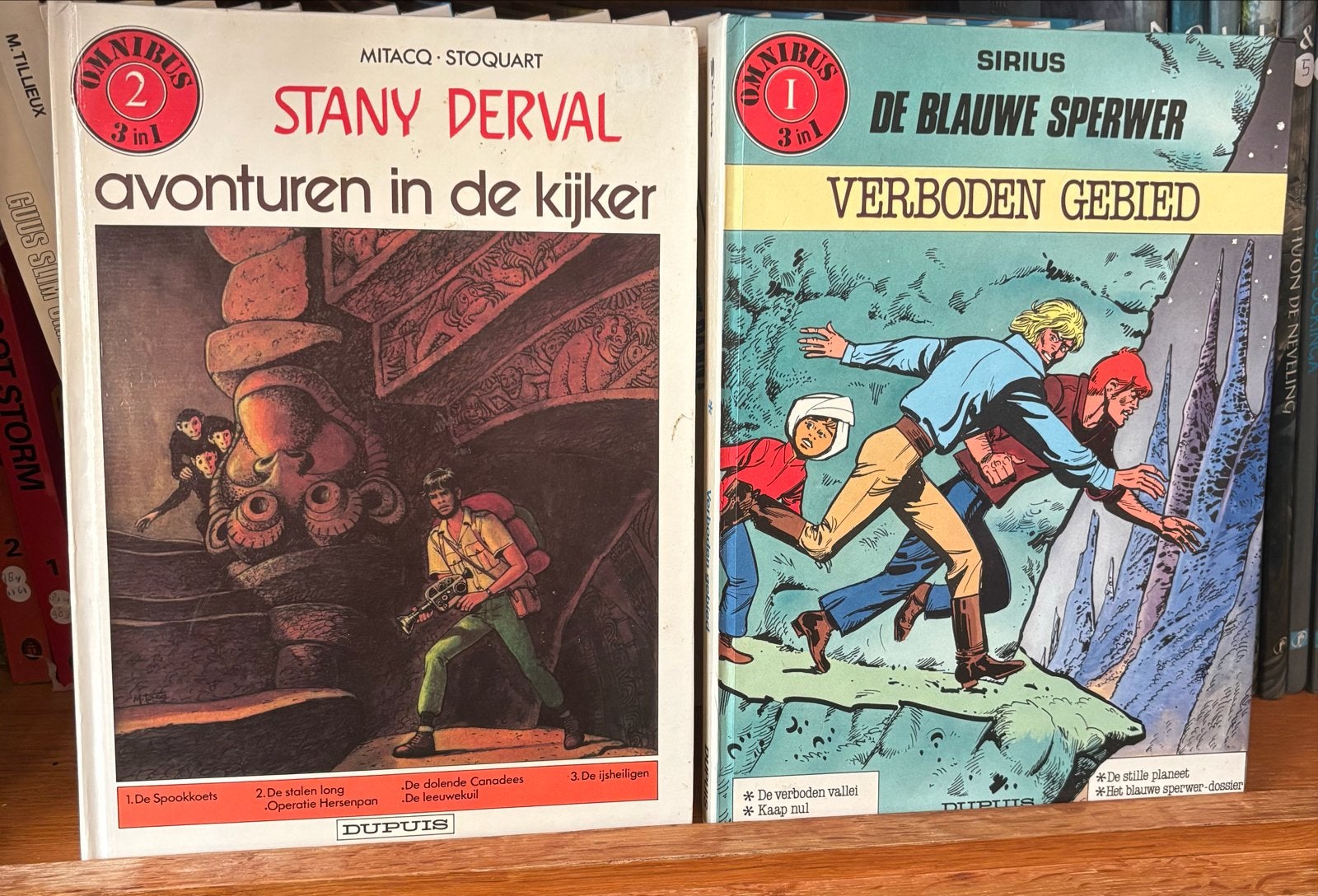 Stany Derval & De Blauwe Sperwer Omnibus - 2 stripboeken HC, Boeken, Meerdere stripboeken, Verzenden