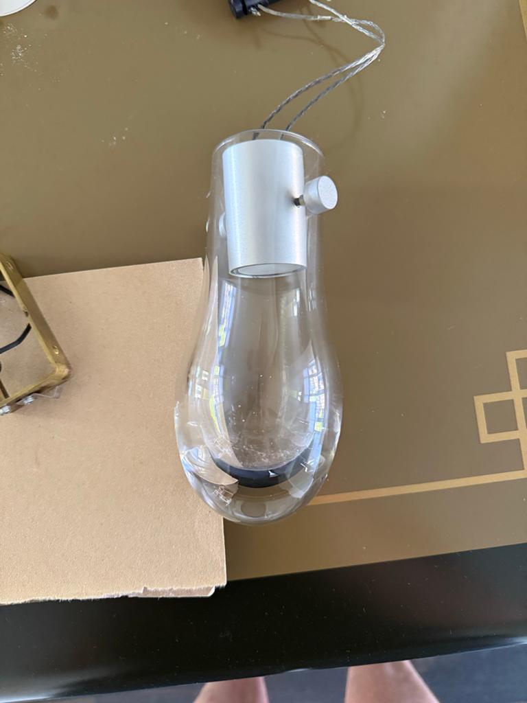 Anta Drop hanglamp - Goede kwaliteit, gedemonteerd, Ophalen, Gebruikt, Glas, Minder dan 50 cm