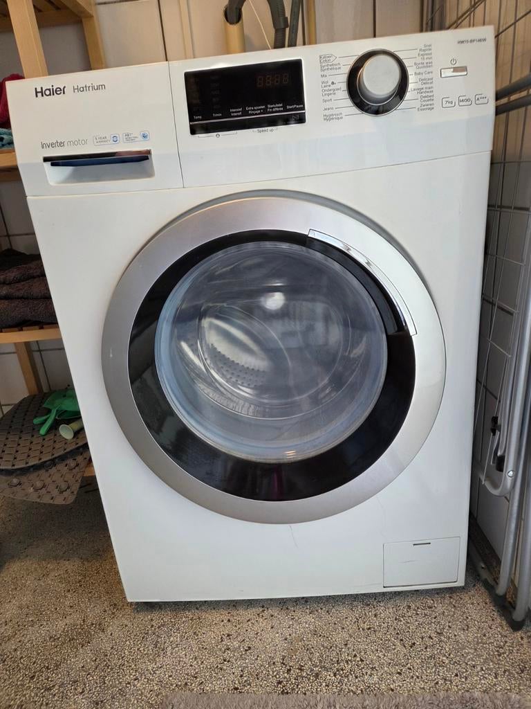 Haier Hatrium Wasmachine, Ophalen, Gebruikt, Voorlader, 85 tot 90 cm
