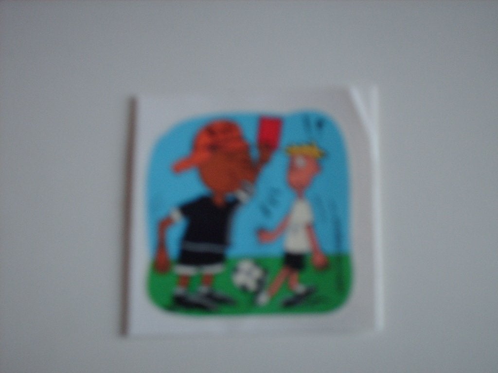 Tattoo plaatje voetbal rode kaart, Verzenden, Nieuw, Sticker