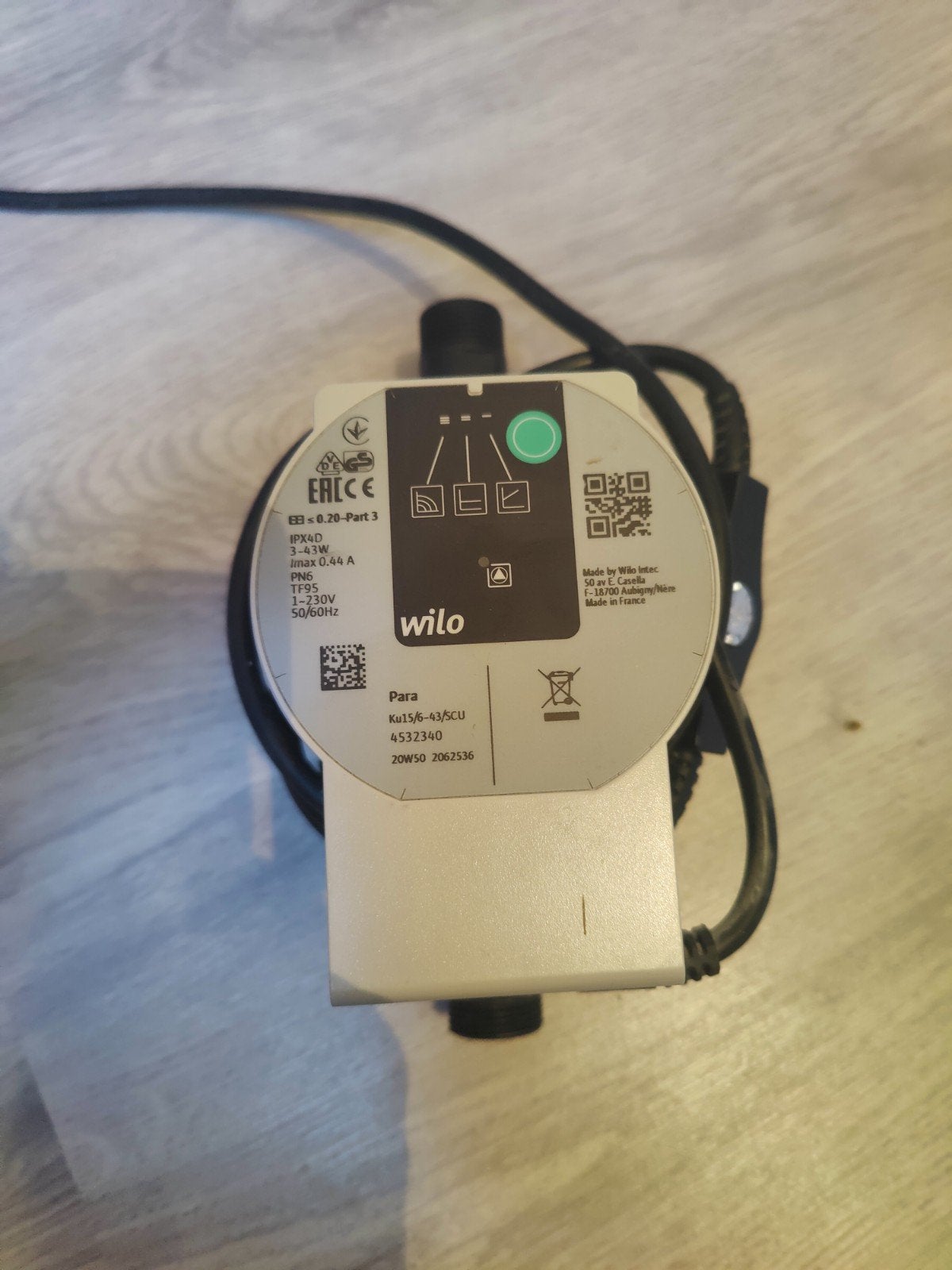Wilo Para Ku15/6-43/SCU pomp zo goed als nieuw, Geluidgedempt, Ophalen of Verzenden, Zo goed als nieuw, Minder dan 200 liter/min