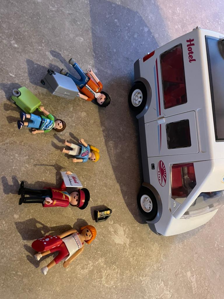 Hotelbus Playmobil, Ophalen, Gebruikt