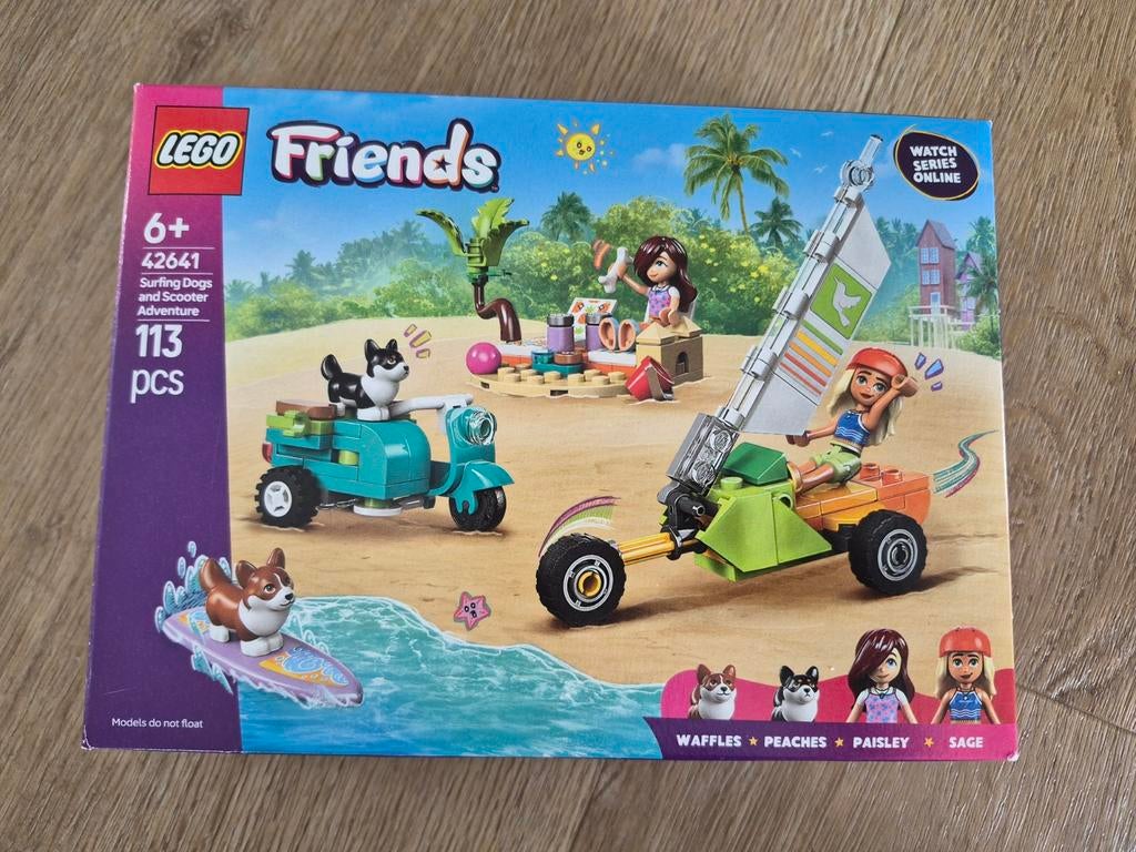 Lego Friends 42641 Surf en scooterplezier met de honden, Lego, Ophalen of Verzenden, Zo goed als nieuw, Compleet