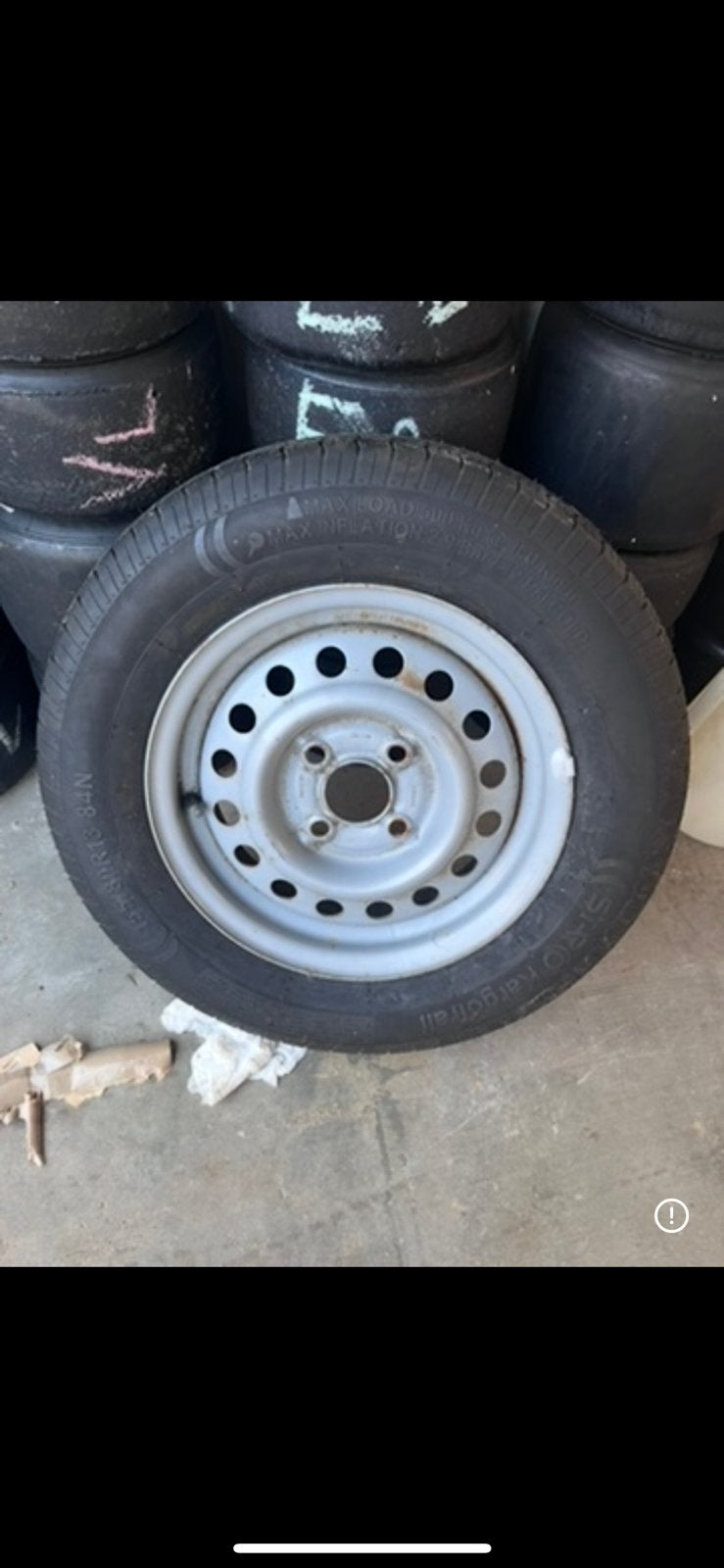 Reservewiel met band 155/80R13 84N, Auto diversen, Aanhangwagen-onderdelen, Ophalen, Zo goed als nieuw