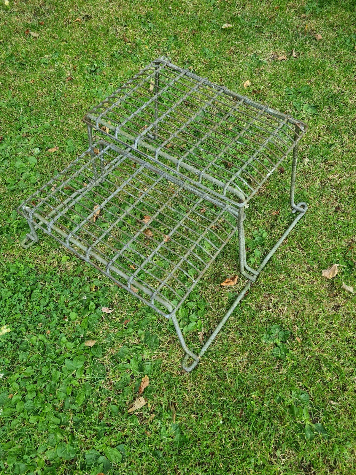 Vintage metal plantenrekje / etagere, Ophalen of Verzenden, Gebruikt