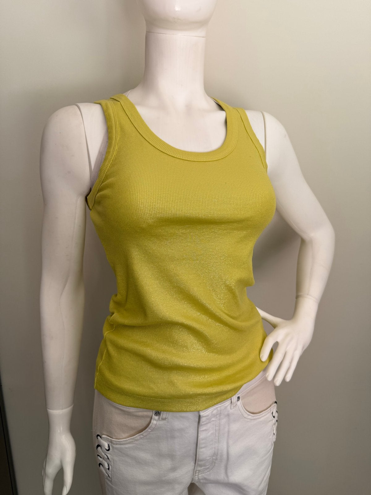 Summum Blue Daze metallic top maat M, Maat 38/40 (M), Geel, Ophalen of Verzenden, Zo goed als nieuw