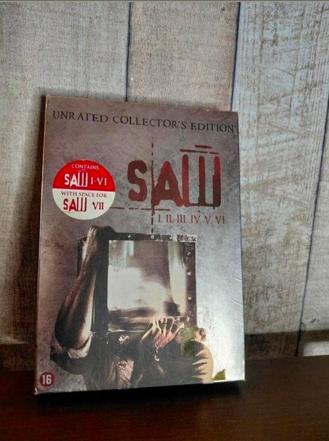 Saw 1 t/m 6 Unrated Collector's Edition boxset., Gebruikt, Vanaf 16 jaar, Speciale editie, Ophalen of Verzenden