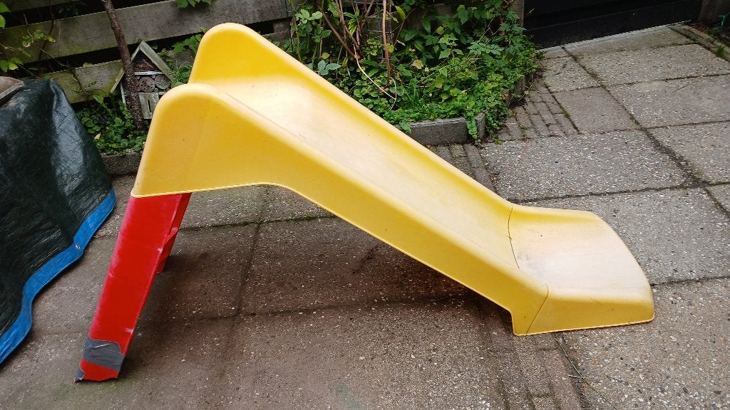 Peuterglijbaan, Ophalen, Gebruikt, Glijbaan