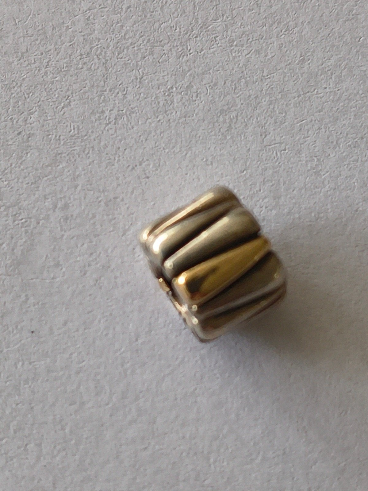Pandora bedel goud met zilver., Verzenden, Zo goed als nieuw, Goud, Pandora
