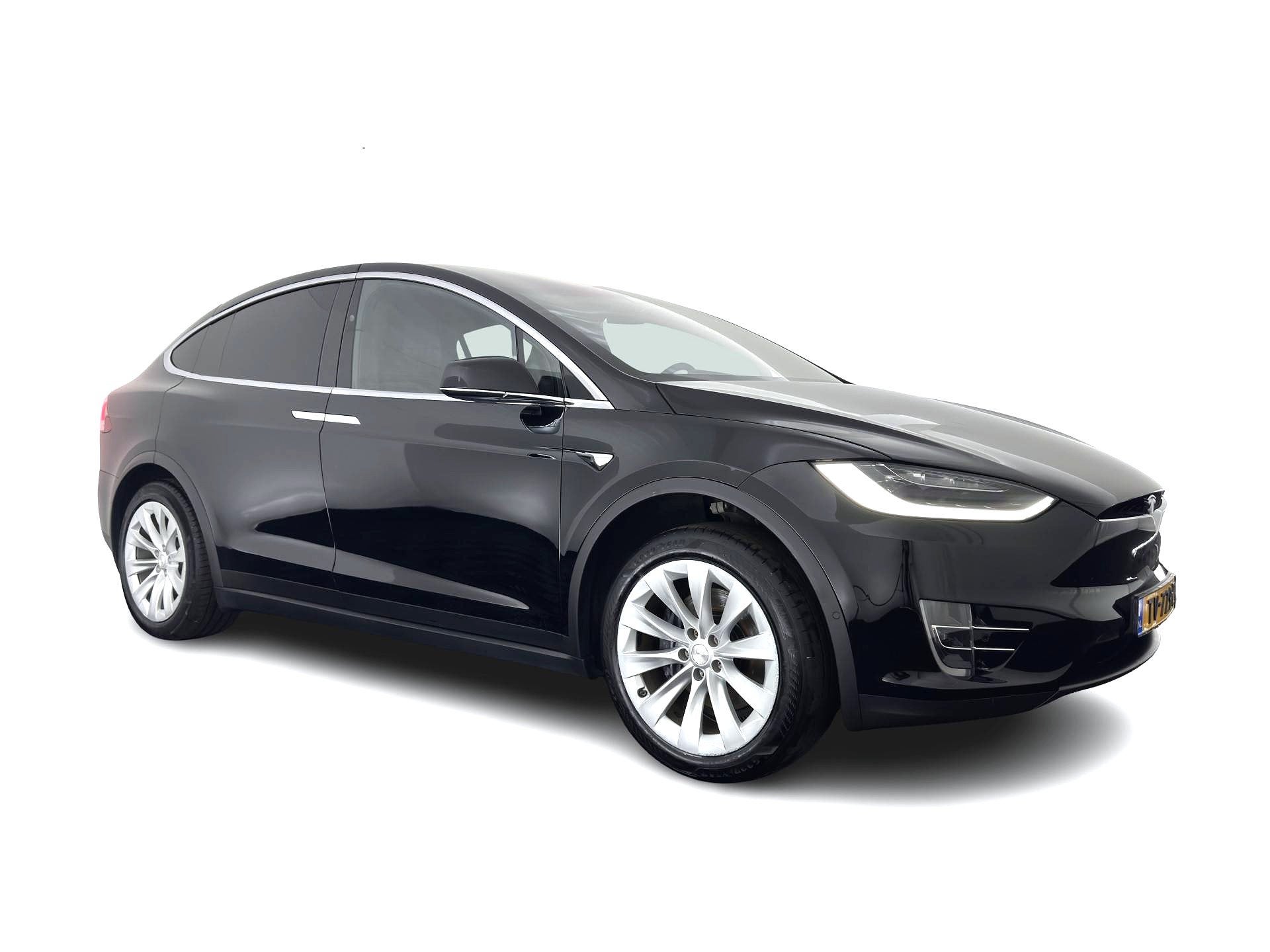 Tesla Model X 75D Base [ 7-Pers. ] [3-Fase-17kW] (INCL.BTW), Auto's, Tesla, Automaat, Model X, Gebruikt, Zwart
