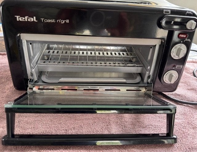 Tefal broodrooster mini-oven Toast n'grill, Witgoed en Apparatuur, Broodroosters, Ophalen of Verzenden, Zo goed als nieuw, Uitneembare kruimellade