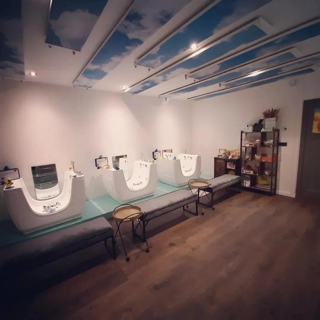 Baby Spa Inrichting - Badjes en Commode, Kinderen en Baby's, Badjes en Verzorging, Ophalen, Zo goed als nieuw, Overige typen, Overige merken