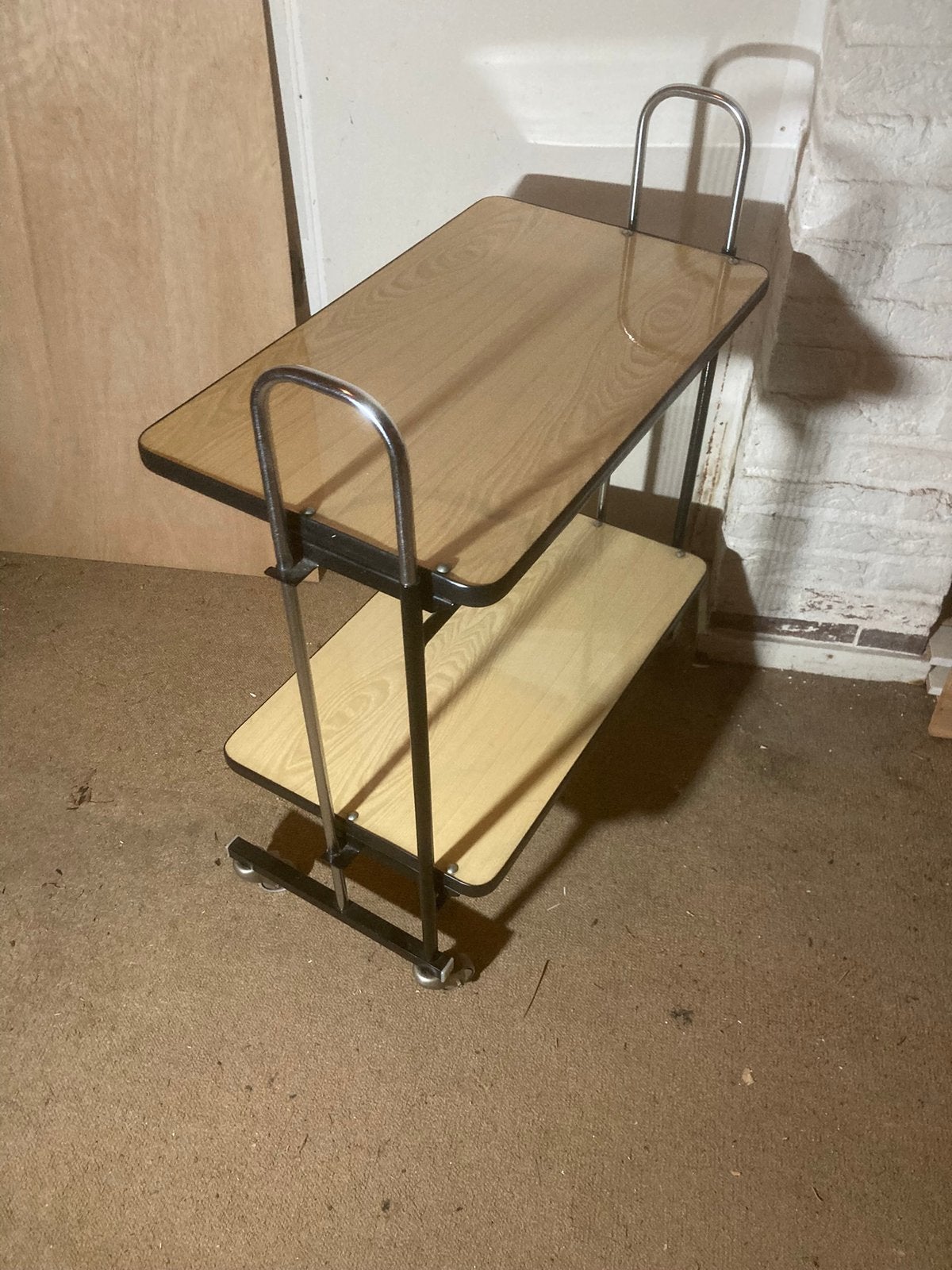 Inklapbare vintage trolley jaren 70, Ophalen