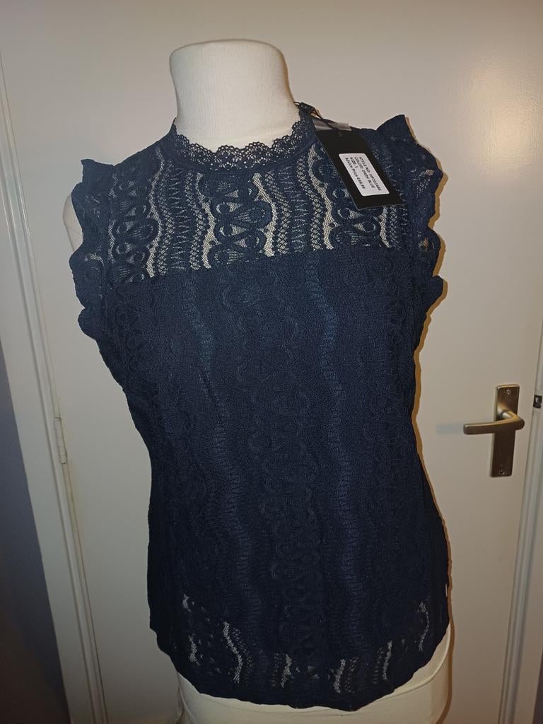 Prachtige mouwloze top Mi Piace - Donkerblauw M,  L, Kleding | Dames, Tops, Mi piace, Blauw, Maat 42/44 (L), Nieuw