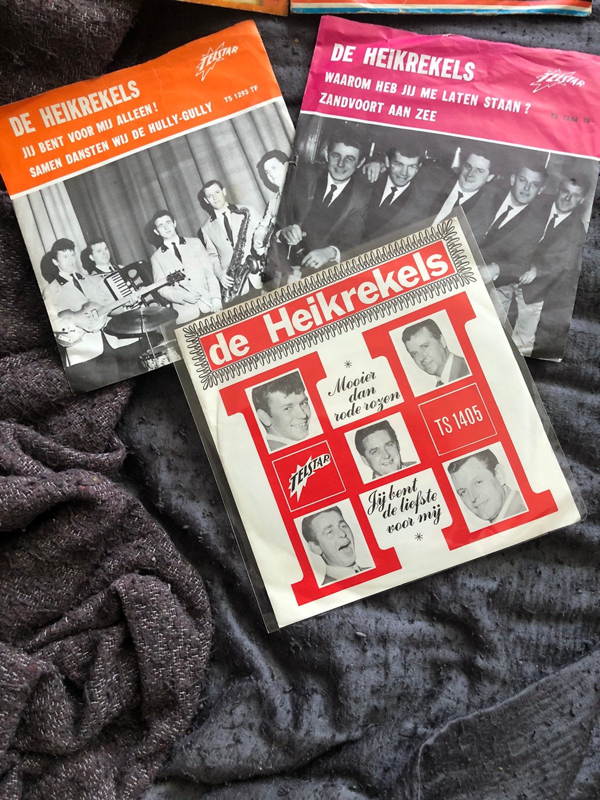 3 de heikrekels singles, Ophalen of Verzenden, Zo goed als nieuw, Overige formaten, Levenslied of Smartlap