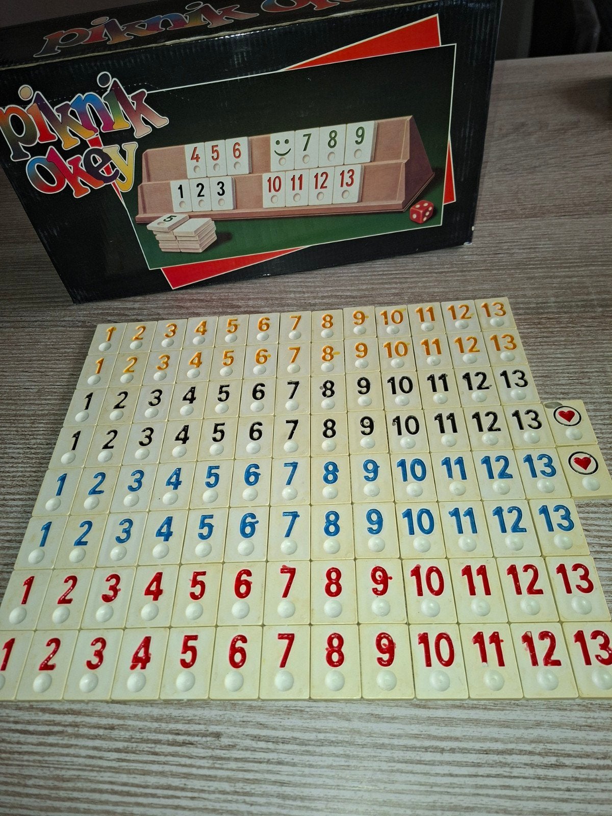 Piknik Okey Rummikub, Drie of vier spelers, Ophalen of Verzenden, Gebruikt, Piknik