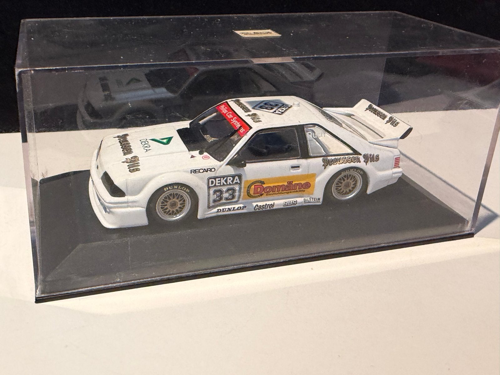 Ford Mustang DEKRA #33 Domäne 1:43 modelauto, Ophalen of Verzenden, Zo goed als nieuw, Auto, Overige merken