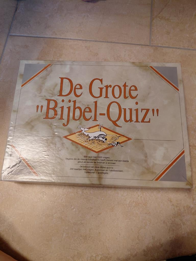 De Grote Bijbel-Quiz Bordspel - Kennis en Plezier, Vijf spelers of meer, Ophalen of Verzenden, Gebruikt, Onbekend