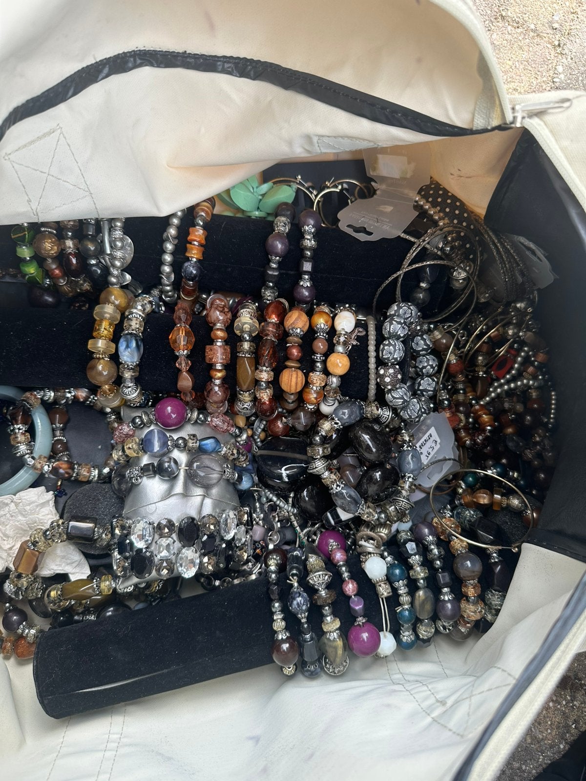 Partij armbanden, Ophalen of Verzenden, Zo goed als nieuw, Overige kleuren, Zilver