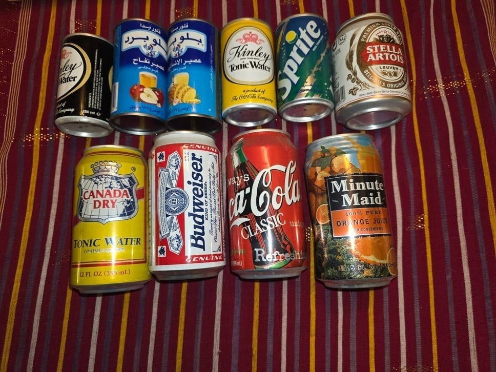 Verzameling van 11 Vintage Frisdrankblikjes, Verzamelen, Ophalen of Verzenden, Gebruikt