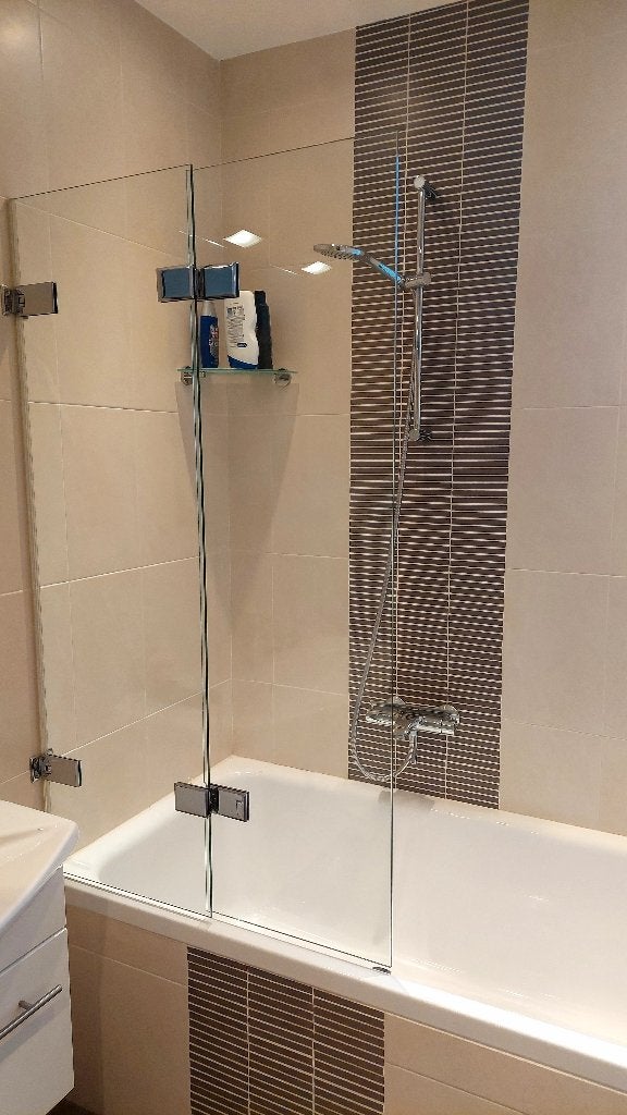 badwand, Doe-het-zelf en Verbouw, Sanitair, Ophalen, Gebruikt, Glas, Bad