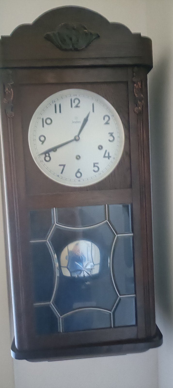 Antieke Junghans wandklok - Klassiek en functioneel, Ophalen