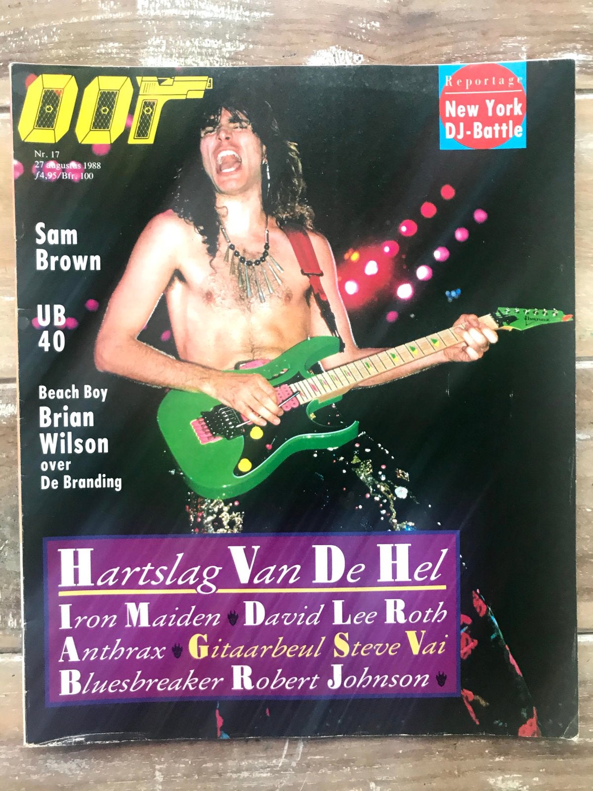 OOR Magazine 1988 VAI Iron Maiden KISS Anthrax HELLOWEEN, Ophalen of Verzenden, Zo goed als nieuw, Muziek, Film of Tv
