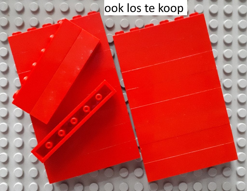3009 (20) red ca 19x Brick 1 x 6, Ophalen of Verzenden, Gebruikt
