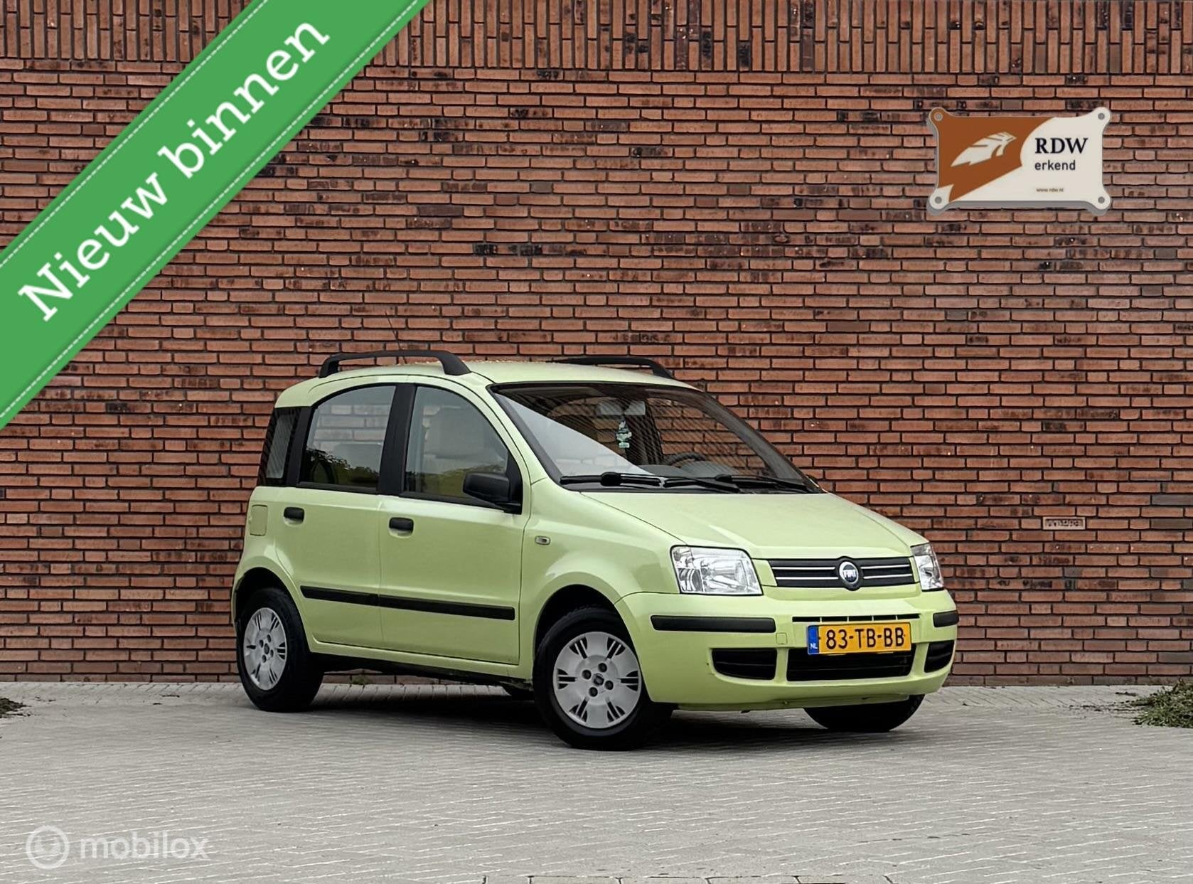Fiat Panda 1.2 Dynamic,New APK,Airco,Elektr ramen, Auto's, Voorwielaandrijving, Stof, Gebruikt, Origineel Nederlands