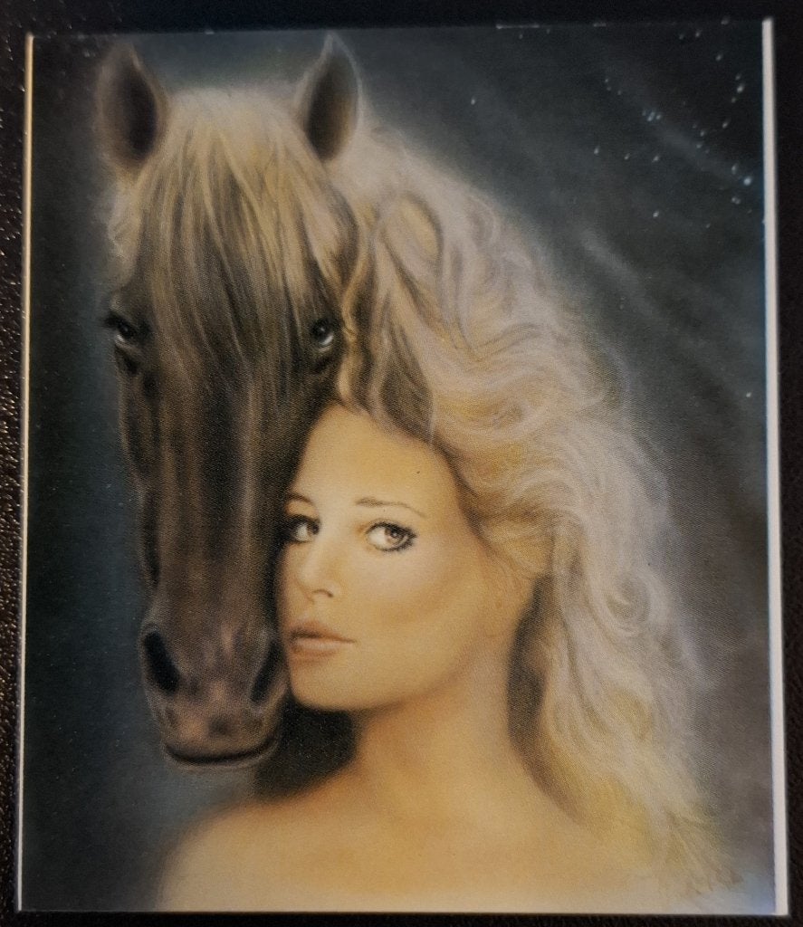 3 Plaatjes voor op een kaart - Vrouw met paard, Hobby en Vrije tijd, Kaarten | Zelf maken, Ophalen of Verzenden, Nieuw, Dieren