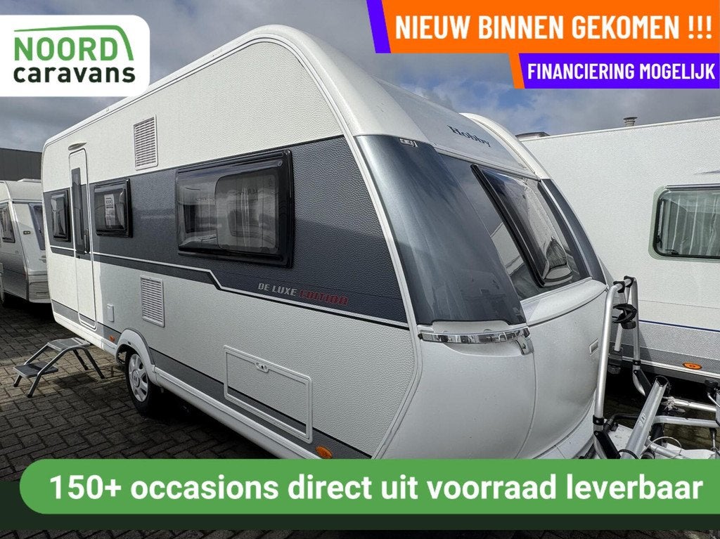 Hobby DE LUXE ED. 495UL,ENKELE BEDDEN,RONDZIT,VOORTENT,MOVER, Mover, Rondzit, Hobby, 7 tot 8 meter