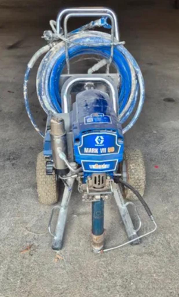 Graco mark VII pleister en verf, Doe-het-zelf en Verbouw, Schildersmaterialen, Zo goed als nieuw, Verfspuit of Verfpomp, Ophalen