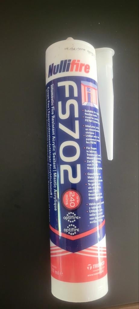 Nullifire FS702 Brandwerende Acrylaatkit - 310 ml, Overige materialen, Nieuw, 15 m² of meer, Muurisolatie