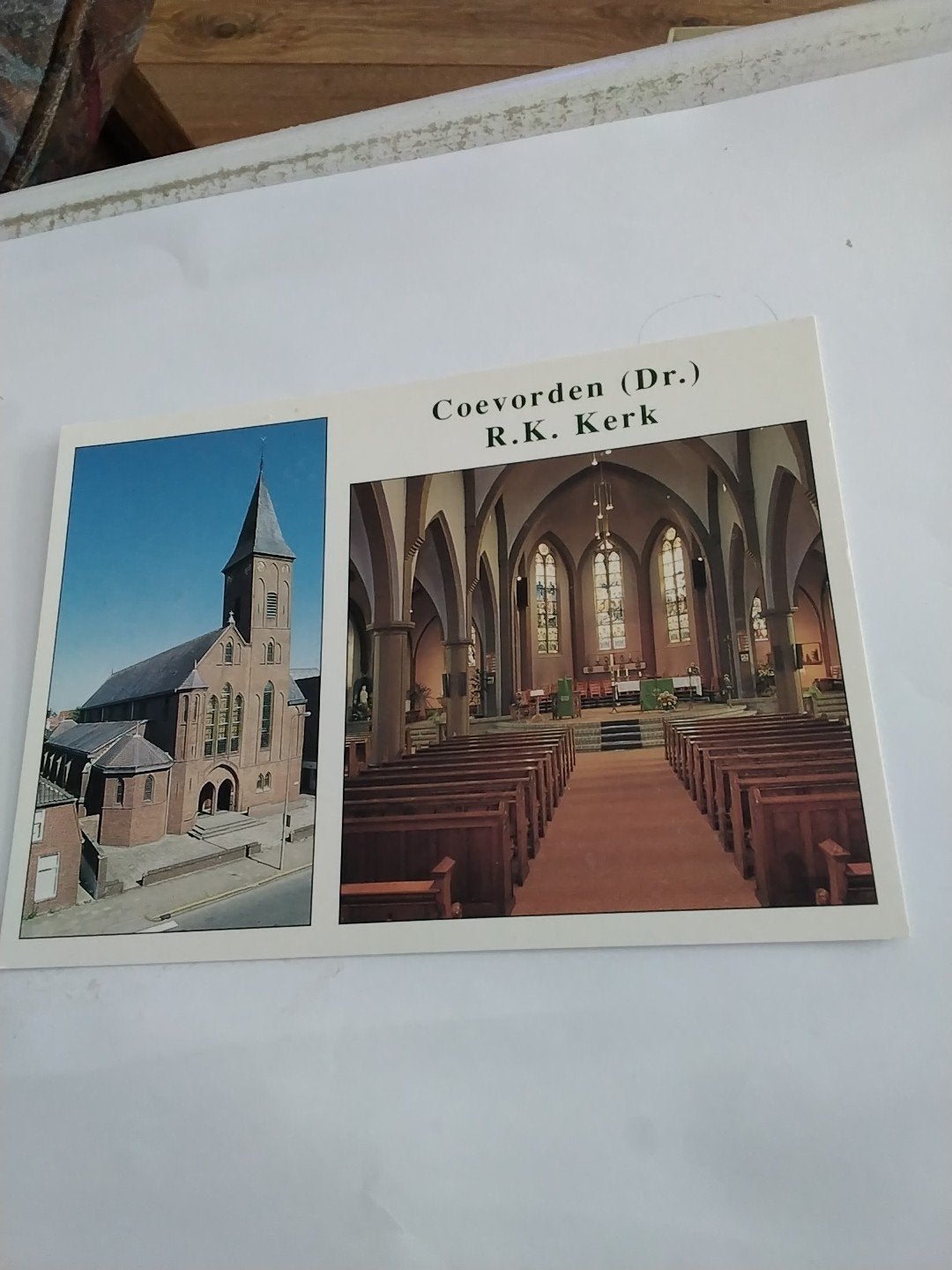 kaart Coevorden (Dr.) R.K. Kerk - St. Willibrorduskerk, Verzamelen, Ophalen of Verzenden